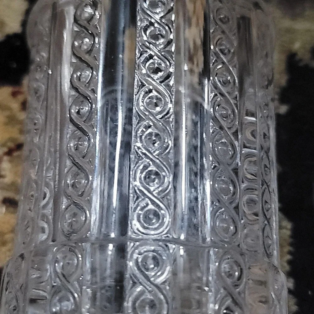 Victorian Pickle Caster Ornate Silver Plated Base Tall Handle Victorian EAPG JAR